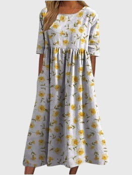 Djala™ | Flattering Slim Fit Midi Dress