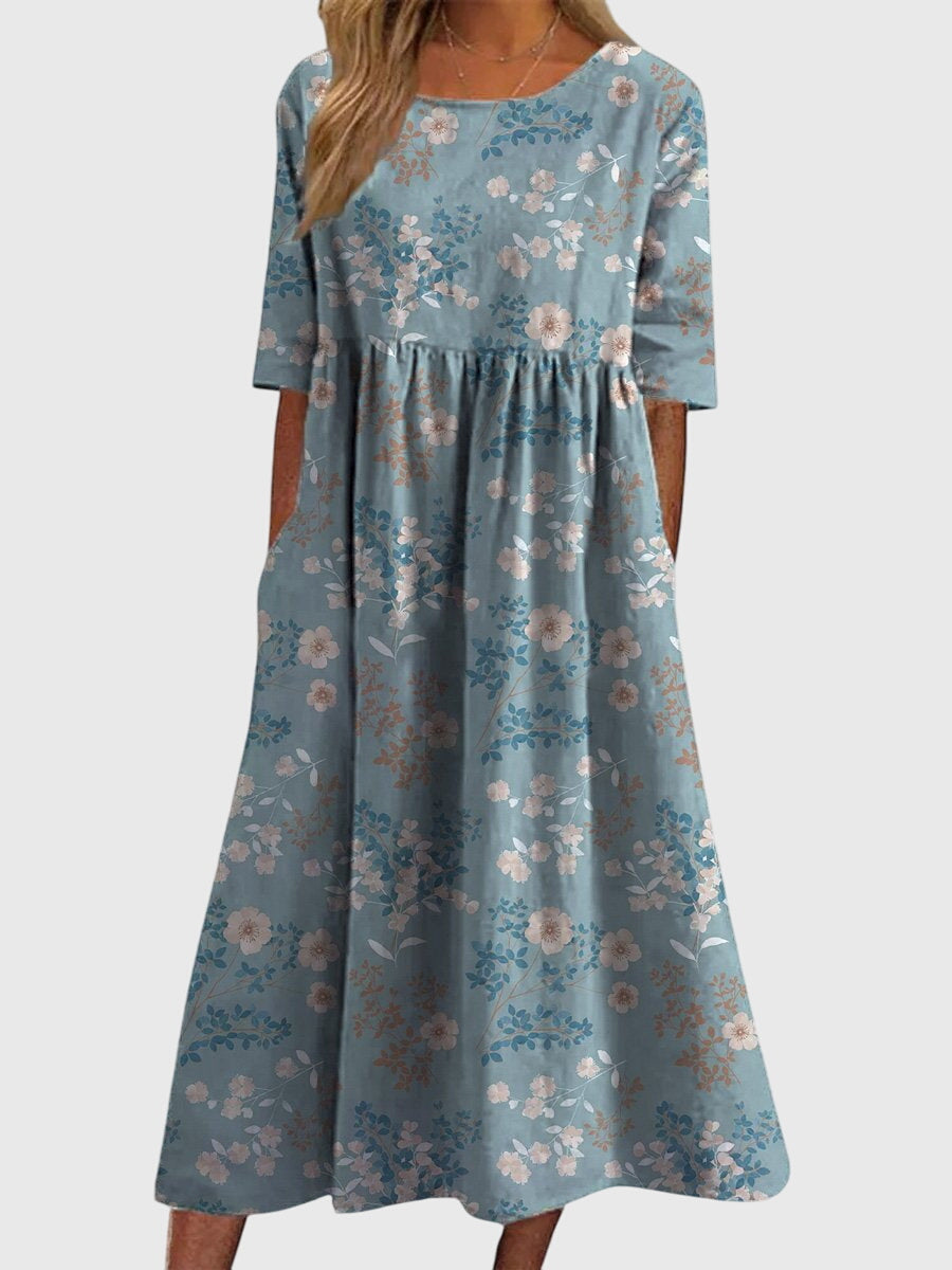 Djala™ | Flattering Slim Fit Midi Dress